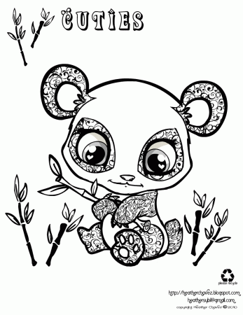 Cartoon Panda Bear Coloring Pages - High Quality Coloring Pages