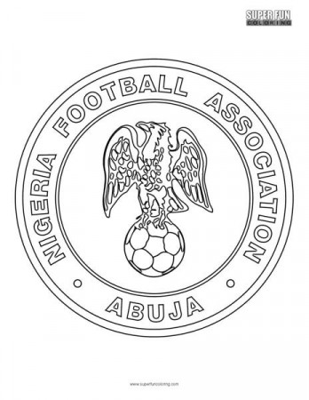 Nigeria Football Coloring Page - Super Fun Coloring