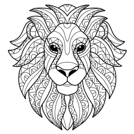 Lion mandala coloring pages Vectors & Illustrations for Free Download |  Freepik