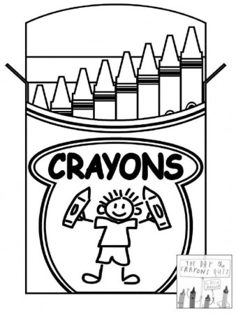 The Day the Crayons Quit coloring sheet | OMazing Kids AAC Consulting