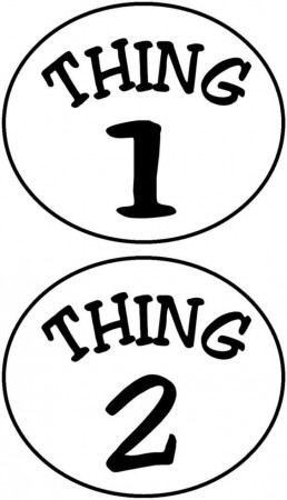 Thing 1 and Thing 2 Circles Iron on Transfer | Thing 1, Thing 1 ...
