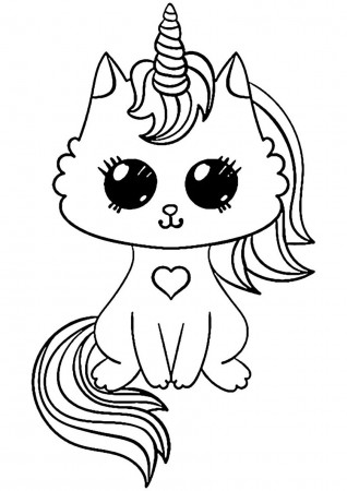 Magic Kitten - high-quality free coloring from the category: Unicorn. More  printable pictures o… | Cool coloring pages, Puppy coloring pages, Unicorn  coloring pages