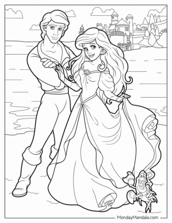 28 Ariel Coloring Pages (Free PDF ...