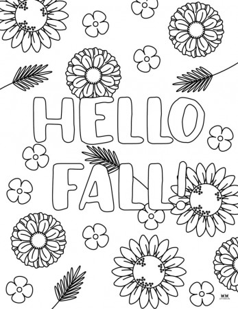 Flower Coloring Pages - 50 FREE ...