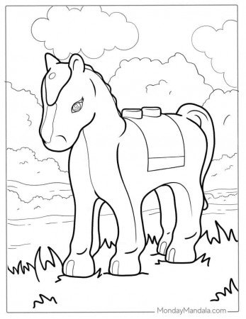 44 Horse Coloring Pages (Free PDF ...