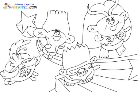 Trolls Band Together Coloring Pages