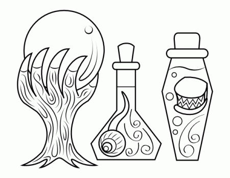 Printable Crystal Ball and Potions ...