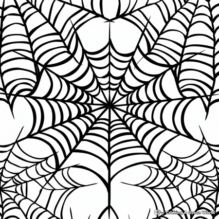 Spider Web Coloring Pages - Free ...