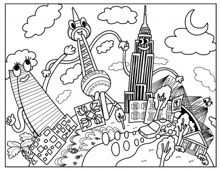 Favorite NYU Coloring Book Pages
