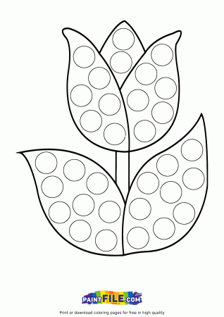 Tulip Pop it Coloring Pages - Pop It Coloring Pages - Coloring Pages For  Kids And Adults