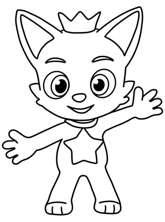 Pinkfong coloring pages for kids | Dolphin coloring pages, Shark coloring  pages, My little pony coloring