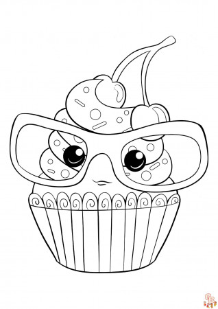 Cute Cake Coloring Pages - Free Printable Sheets for Kids