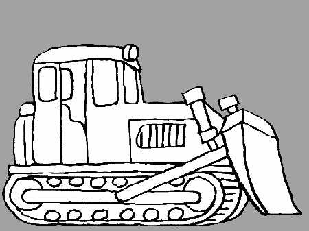 Drawing Bulldozer / Mecanic Shovel #141727 (Transportation) – Printable coloring  pages