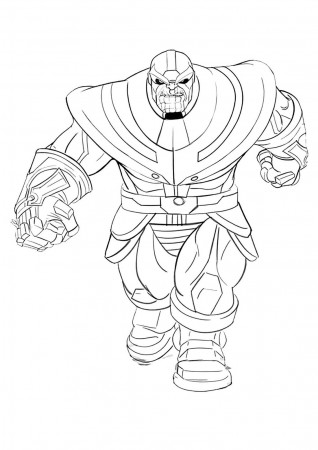 Big Thanos Coloring Page - Free Printable Coloring Pages for Kids