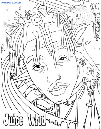 Juice WRLD Coloring Pages - Free coloring pages