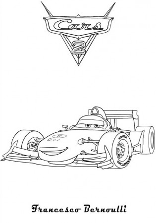 8 Pics of Francesco From Cars Coloring Pages - Francesco Bernoulli ...