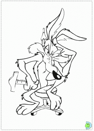 Handwriting Coyote Looney Tunes Coloring Pages Coloring Panda ...