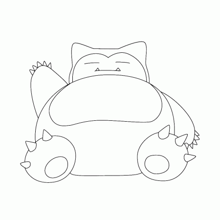 Snorlax - Coloring pages for kids