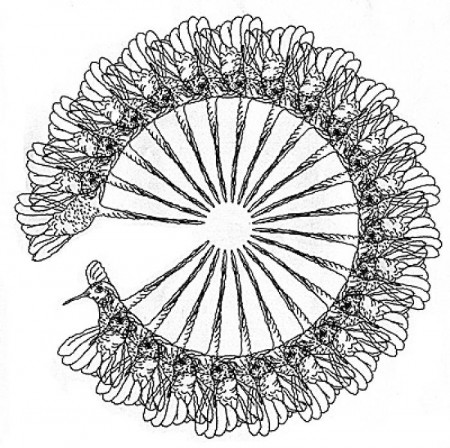 Csuri Project: Artwork: Bird Flying in a Circle [C07.13164 ]