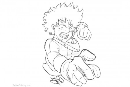 Coloring Pages Anime My Hero Academia Printable - ALEXANDRE.BACCO ...