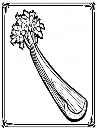 Celery Coloring Pages Gallery