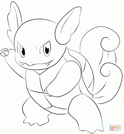 Wartortle coloring page | Free Printable Coloring Pages