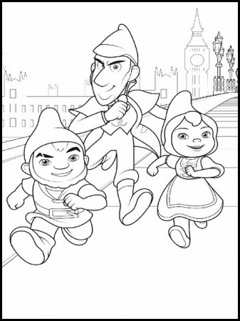 Sherlock Gnomes Coloring Pages 1