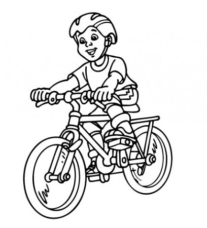Sports Coloring Sheets Pictures: Cyclists And Bicycles Coloring Pages