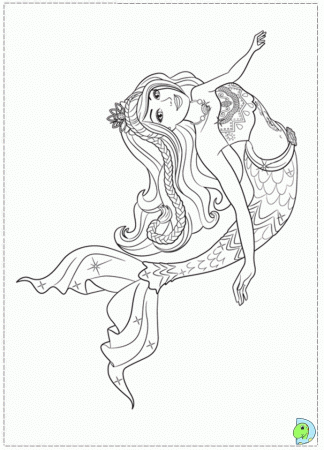 Baby Mermaid Coloring Pages - Coloring Page