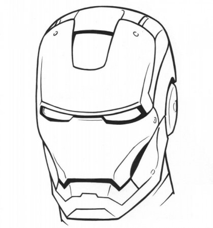 12 Pics of Iron Man Mask Coloring Pages - Iron Man Helmet Coloring ...