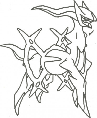 Pokemon Arceus Coloring Page