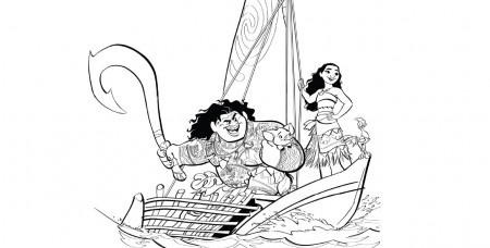 Moana 2 coloring pages