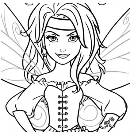 clochette pirate Coloriage