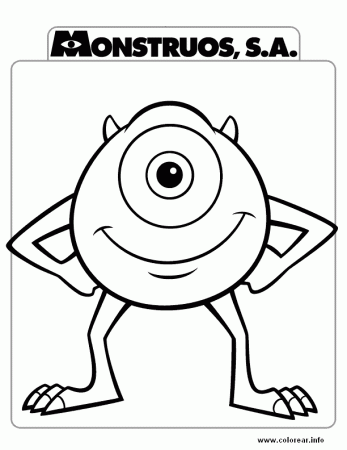 Marshmallow Print Monster Coloring Page