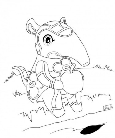 Anteater Baby Coloring Pages | 99coloring.com