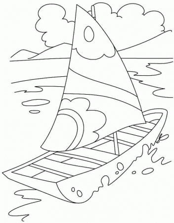 Transportation Boat Coloring Pages Free For Kids & Boys - #23522.