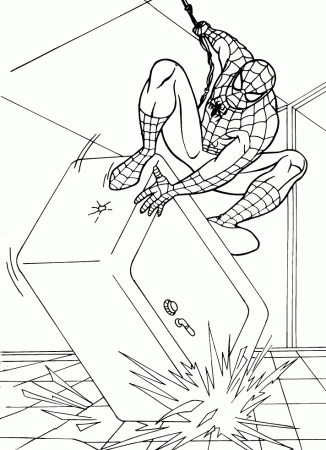 spider man picture coloring 42 - games the sun | games site flash 