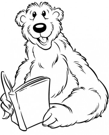 reading animals Colouring Pages