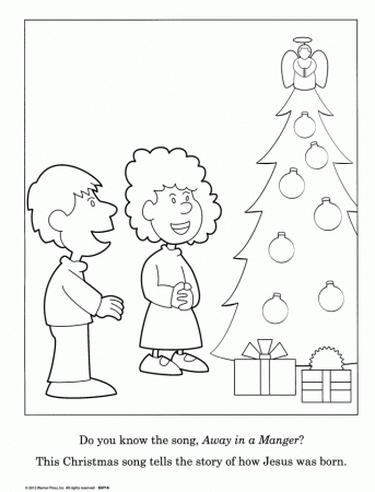 Away in a Manger Coloring Book (ages 2-5) - Kids - Focus 