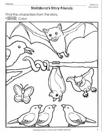Stellaluna worksheets | Bats