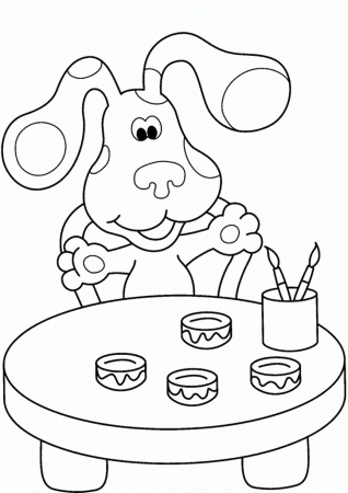 Free blues clues coloring pages | Wallpele.
