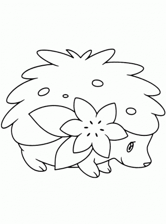 Pokemon Shaymin Pictures Kids Pokemon Coloring Pages Kids 131007 