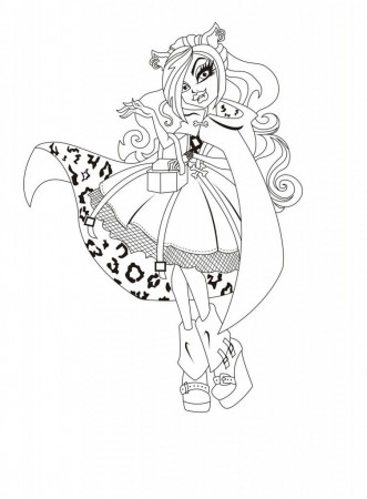 Monster High Coloring Pages for Kids - Free Printable Monster High 