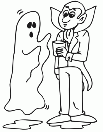 Ghost Coloring Sheets