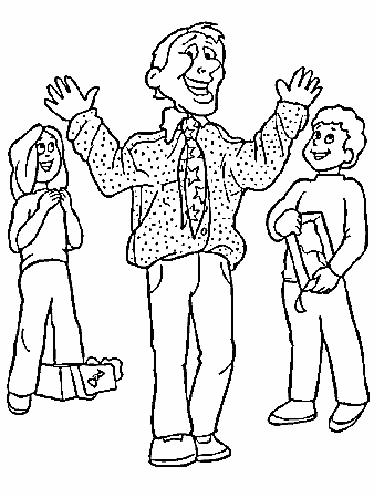 Coloriage Papa à imprimer - Gratuit sur Cocoloriage.