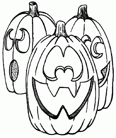 Jack-O-Lanterns of Halloween Coloring Pages – Free Halloween 