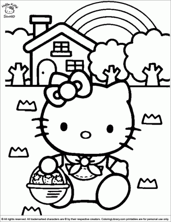 HEllo kitty Colouring Pages (page 3)
