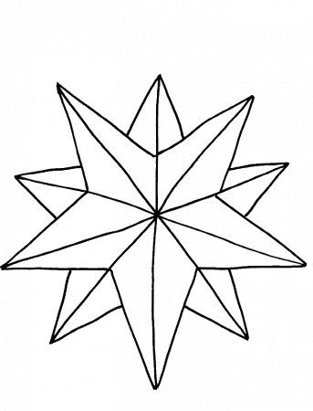 Pictures A Nice Christmas Star Coloring Pages - Christmas Coloring 