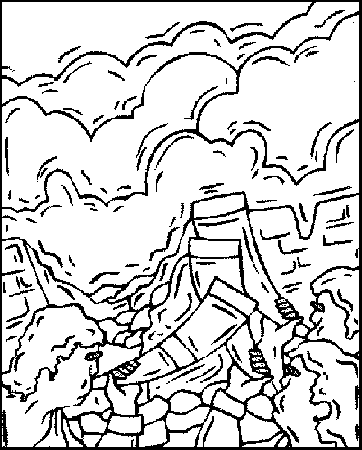 Joshua and Jericho Colouring Pages (page 2)