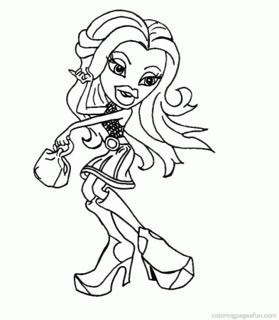 bratz rock star Colouring Pages